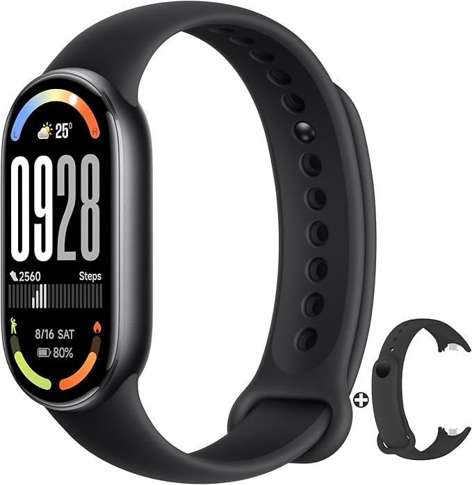 XIAOMI Mi Smart Band 10 (2025) - 1.72" AMOLED Display | 21 Days Battery Life | Touchscreen, Multi-Sport Tracker, Activity ...