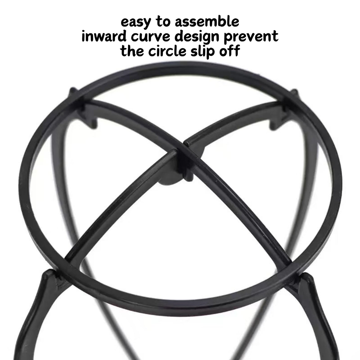 MYCNIMY 2 Pack Wig Head Stand - Portable Travel Wig Holder & Hat Storage for Multiple Wigs , Stylish Black Design (13.8 inches)