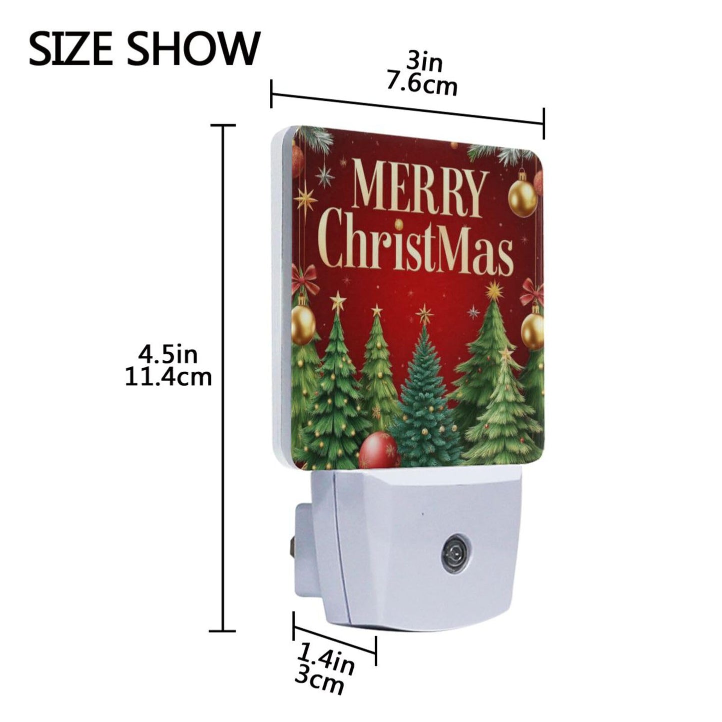 Aslsiy Night Light For Kids Christmas Tree Snowflakes Sparkling (20) Plug In Wall Lamp Led Dusk To Dawn Sensor Energy Saving Nightlight For Boys Girls Men Women