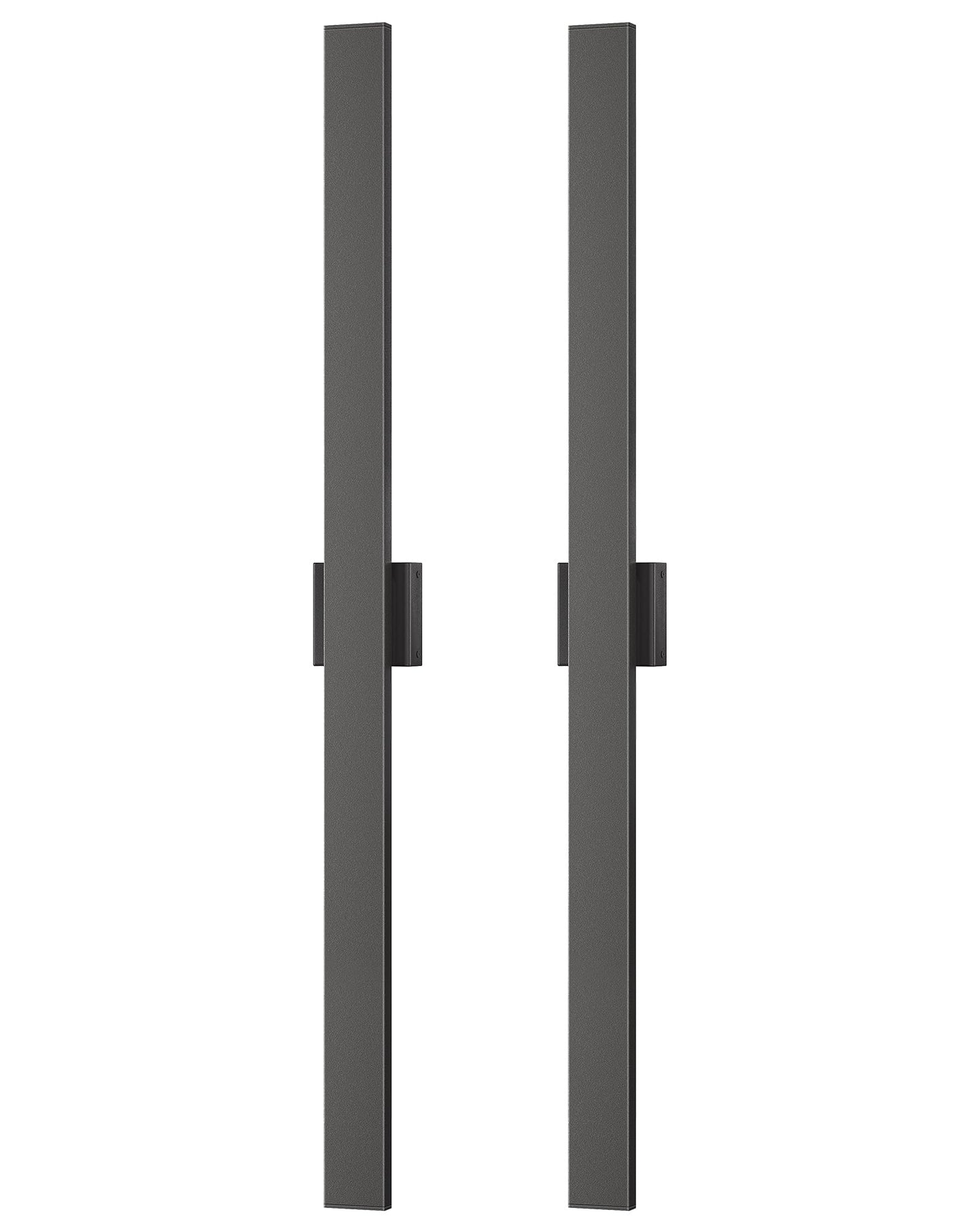 Edishine 47  Led Outdoor Wall Lights  3Cct & 10%-100% Dimmable  Ip65 Waterproof  Modern Exterior Lighting Fixtures  Linear Long Exterior Wall Light For House  Yard  2 Pack  Black