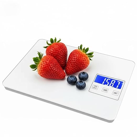 Digital Kitchen Scale with Large LCD Display&Tare Function–Precise Digital Kitchen Scale Weighing up to 33lb, Accuracy1g,Unit Switching (g/kg/ml/oz/lb),Ideal for Baking,Cooking,Food Prep and Packaging