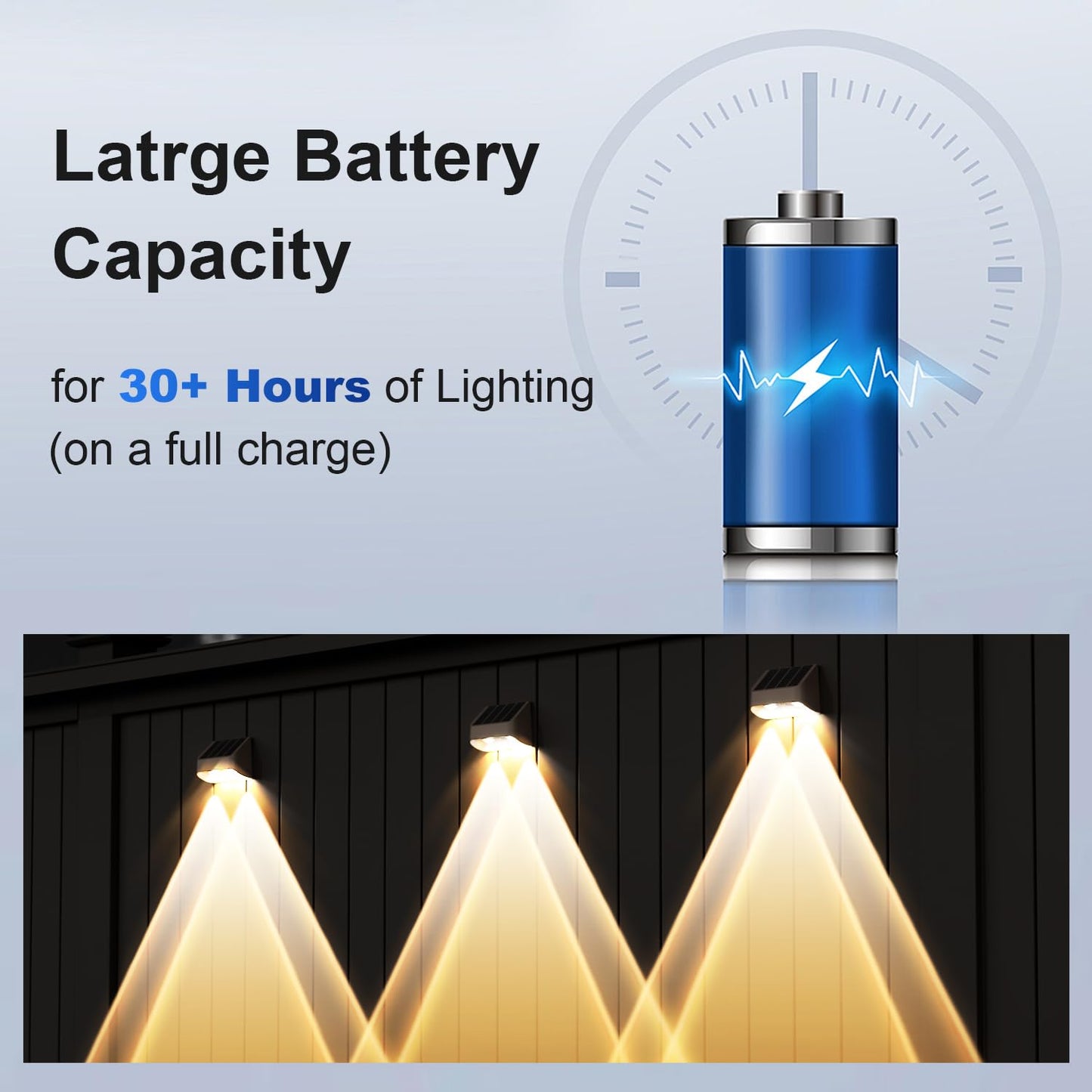 Super Long Lasting Solar Fence Lights Outdoor Deck Lights Waterproof Perfect For Winter And Rainy Days Dusk To Dawn High Brightness Solar Lighting For Wall Step Yard Patio Backyard (8Pack Brown)
