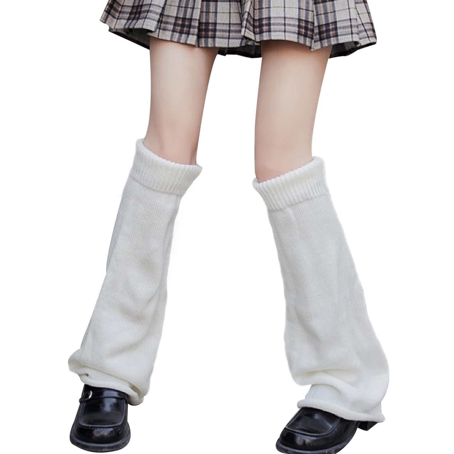 American Trends White Leg Warmers Y2k Kawaii Accessories Gyaru Harajuku Clothes for Women Girls Cute Japanese Lolita Cutecore Style