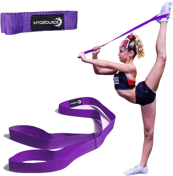 Myosource Kinetic Bands Cheerleading Flexibility Stunt Strap - Improve Stretching and Stunts for Cheer Dance Gymnastics & ...