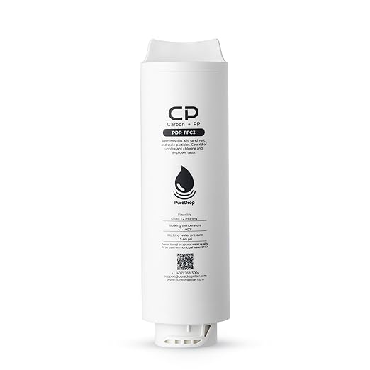 PDR-FPC3 Composite Pre-Filter Replacement Filter Cartridge for PDR-3CUW Ultra-Filtration Under Sink Water Filter System