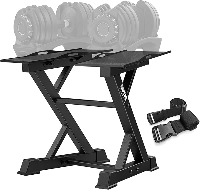 Royal Fitness Adjustable Dumbbell Rack Weight Rack Heavy Duty, Home Gym Dumbbell Storage Stand Holder
