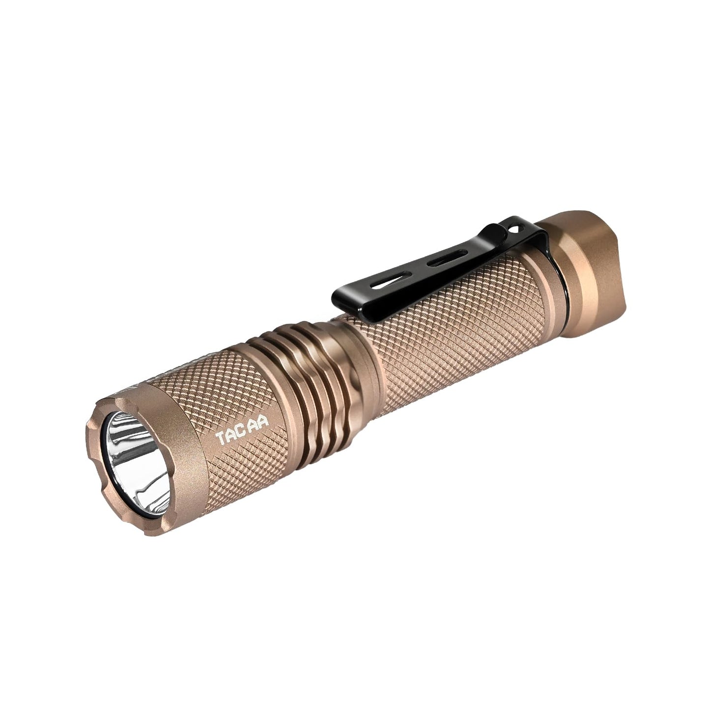 ACEBEAM TAC AA 2.0 Flashlight, 900 Lumens, 360 Meters Range, Rechargeable, Aluminum, Desert Color