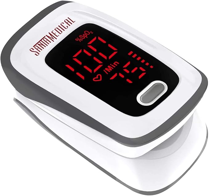 Fingertip Pulse Oximeter, Blood Oxygen Saturation Monitor (SpO2) with Pulse Rate Measurements and Pulse Bar Graph, Portabl...