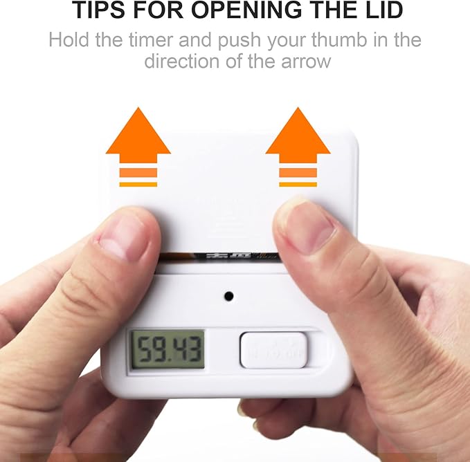 Feilifan Cube Timer - Kids ADHD Productivity Workout Flip Timer for StudyTime & Classroom - Countdown Management Settings 1, 3, 5, 10 Minutes, White