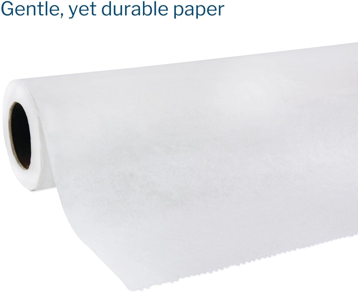 McKesson Medical Exam Table Paper [12 Rolls] – Bed Table Sheet Cover for Diaper Changing, Waxing, Nursing, Chiropractor, Patternmaking, Tracing - Premium Smooth Paper Roll - White, 18 in x 225 ft