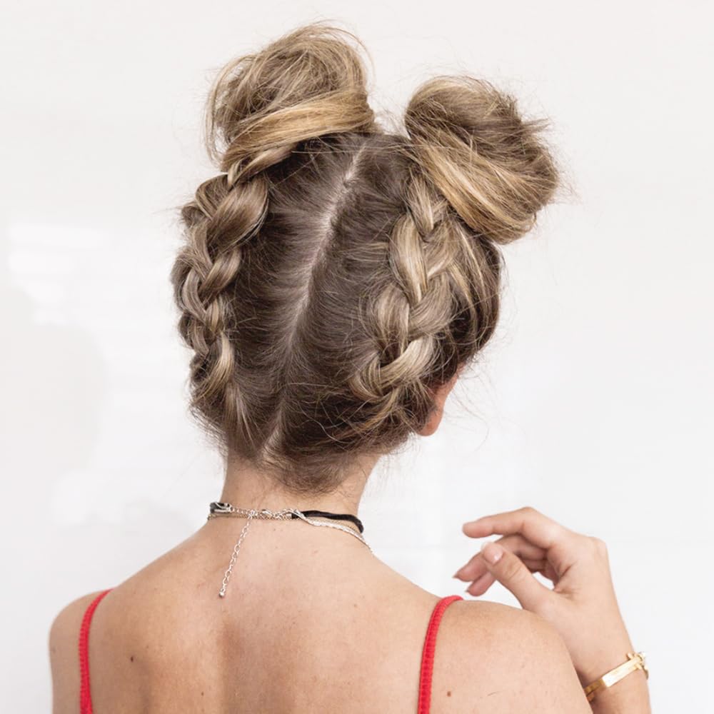 10 PCS Hair Bun Maker for Women Lazy Hair Curler Bun Clips Easy Magic Snap Roll Sponge Bun Donut Hair Maker for Women With Hair