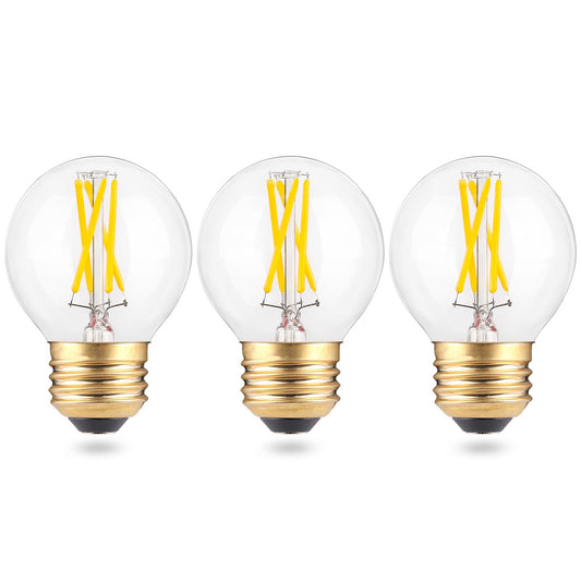 Eq Lighting Dimmable A15 Led E26 Small Light Bulb  Natural White 4000K  40Watt Equivalent Ceiling Fan Light Bulbs  E26 Standard Base Appliance Globe Light Bulb  4W 400Lm  3 Pack