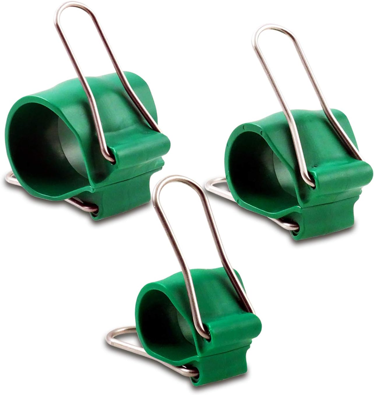 Cable Management Clips: Versatile Reusable Cord Holders for Christmas Lights, Holiday Decor, and Outdoor String Lights - 24 Green Pack (8 Small, 8 Medium, 8 Large)
