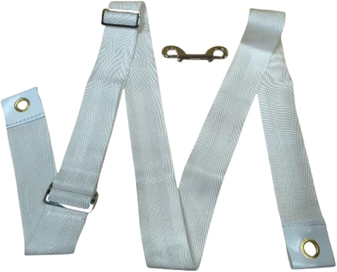 Professional Tennis Net Center Strap with Adjustable Buckle & Rust-Proof Hook Heavy-Duty Center Strap for Secure Net Tensi...