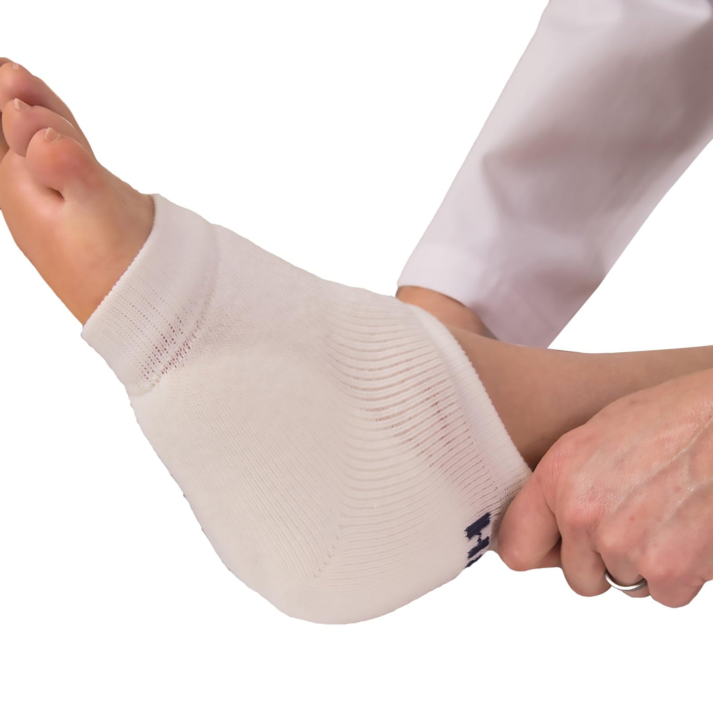Heelbo Heel/Elbow Protection Sleeve White Large Slip-On D 12039