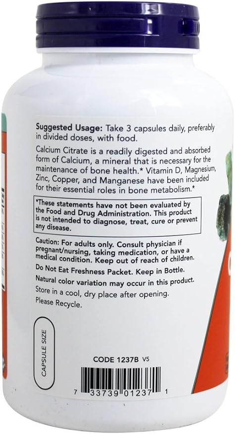 Calcium Citrate 240 VegiCaps