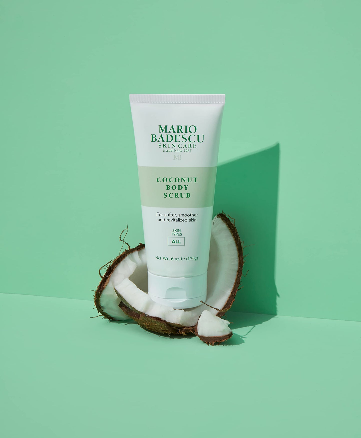 Mario Badescu Coconut Body Scrub for All Skin Types | Body Scrub that Softens and Smoothes |Formulated with Niacinamide & Salicy
