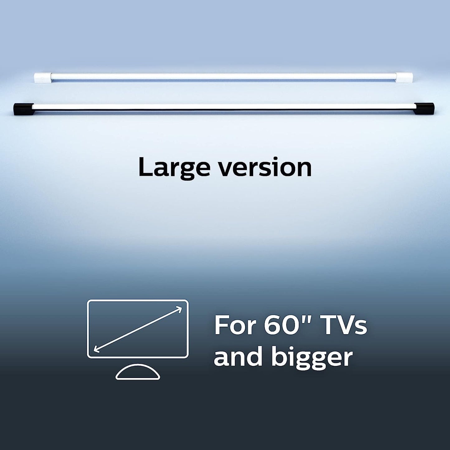 Philips Hue Large Smart Light Tube, Black - White and Color Ambiance LED Color-Changing Light - 1 Pack - Sync with TV, Music, and Gaming - Requires Bridge and Sync Box - Control with App or Voice