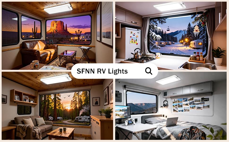 2 Pack Rv Lights Interior 3 Color Rv Led Super Bright Fixture 12V Rv Ceiling Dome Light With On/Off Dimmable Switch Energy Saving Gift Package For Rv/Camper/Car/Trailer/Boat