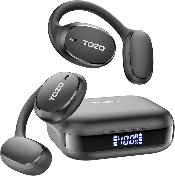 TOZO OpenEgo Open Ear Earbuds Bluetooth Headphones, AI Translation Wireless Earbuds with Real-Time 100+ LanguagesTranslati...