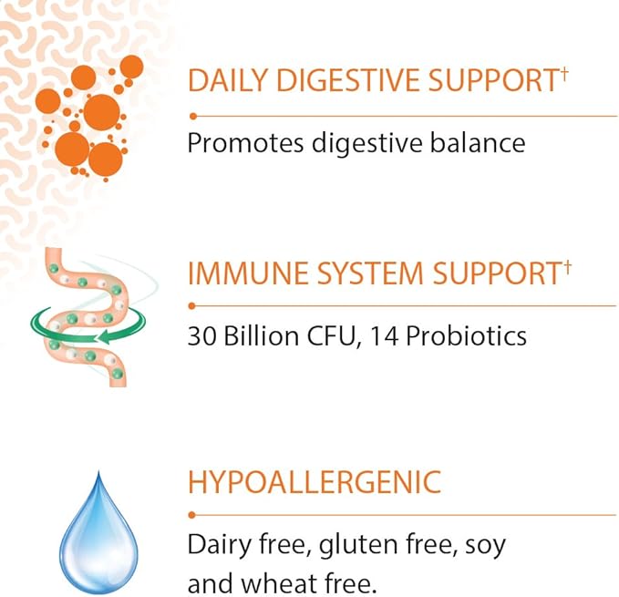 Garden of Life Dr. Formulated Probiotics Once Daily Acidophilus Probiotic with Daily Support for Digestive and Immune Health - Gluten Free, Dairy Free, Soy Free Probiotics 30 Ct Vegetarian Capsules