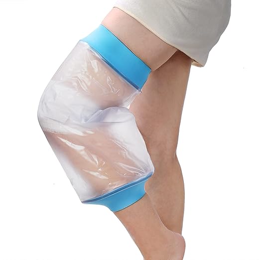 Asunby Knee Cast Cover for Shower Waterproof Bandage Cast covers Protector for Knee Replacement Surgery, Wound, Burns Wate...