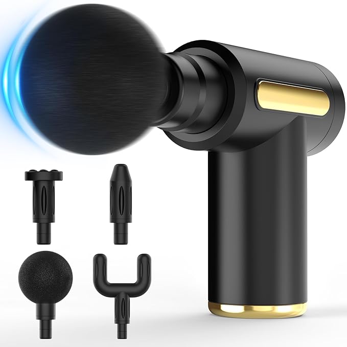 Brantefa Massage Gun, Small Travel Tool, Massage Gun Deep Tissue,Percussion Handheld Portable Muscle Massager Tool for Ful...