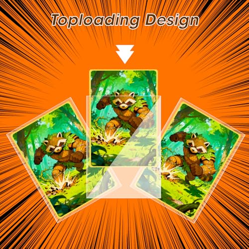 100 Pack Jumbo Card Sleeves Size L (5.4"x7.5") 4 Mil - Oversized Card Sleeves for Thick Trading Cards, Sports & Photos Sto...