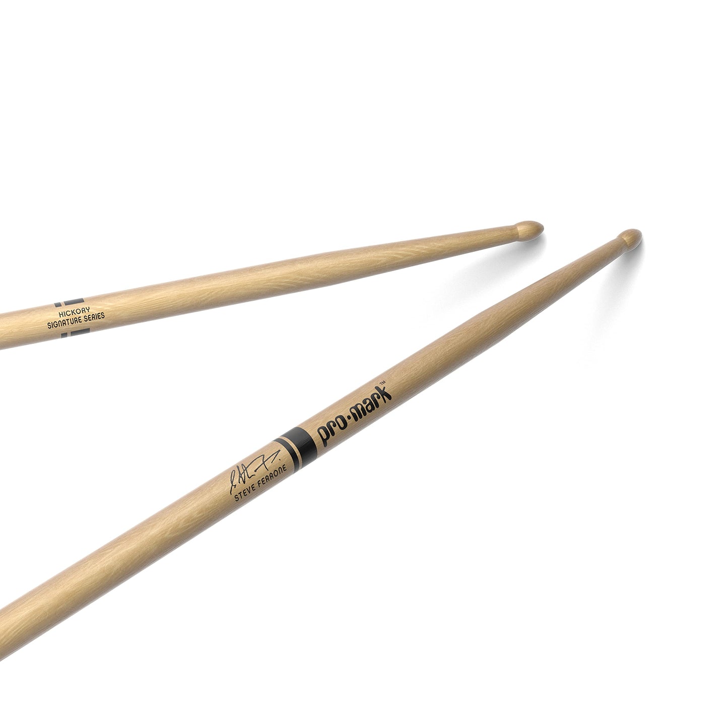 Promark Steve Ferrone 735 Hickory Drumsticks, Wood Tip, One Pair