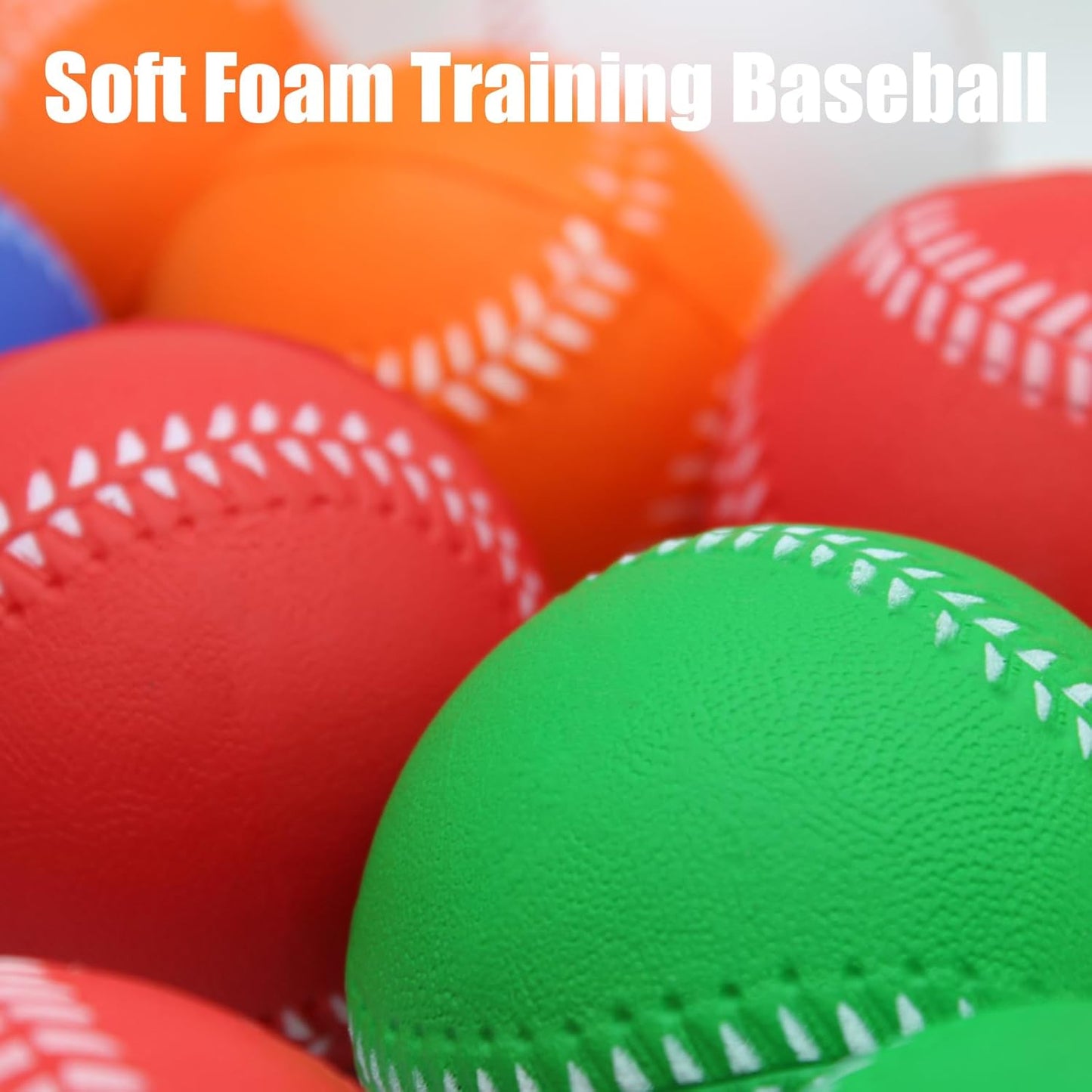 Magicorange Baseball,Foam Baseballs Training Baseballs Unmarked Practice Baseball for Hitting, Soft Toss, Batting, Fielding, Pitching