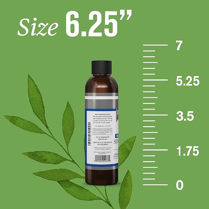 Nature's Sunshine Silver Shield Liquid, 6 Fl Oz | Colloidal Silver Liquid with Aqua Sol Technology Provides Immune Support and Protection