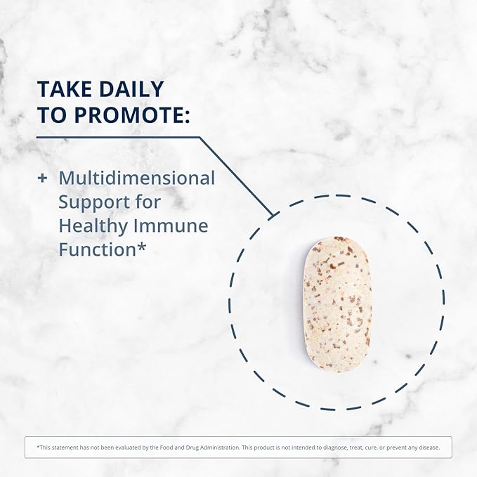Metagenics ImmuCore, Multidimensional Support Supplement for Healthy Immune Function with Vitamin C, Vitamin D, Zinc and a Blend of Mushroom Extracts - 90 Tablets