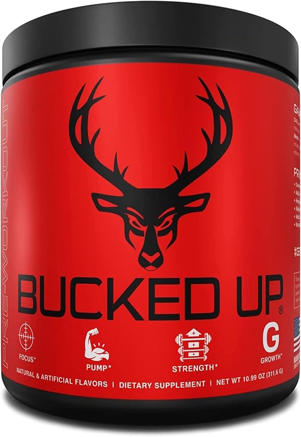 Bucked Up Pre Workout 6 Grams Citrulline, 2 Grams Beta Alanine, and 3 Other Registered trademarked Ingredients (Freedom Pop)
