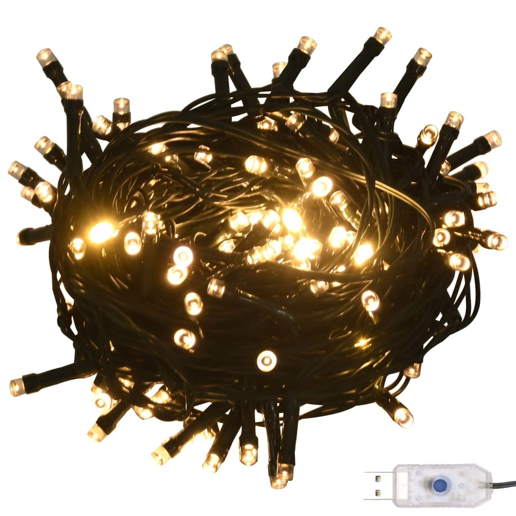 vidaXL Christmas Ball Set, 61 Pieces with 150 LEDs, Gold & Bronze, Plastic, Model 48879925297481