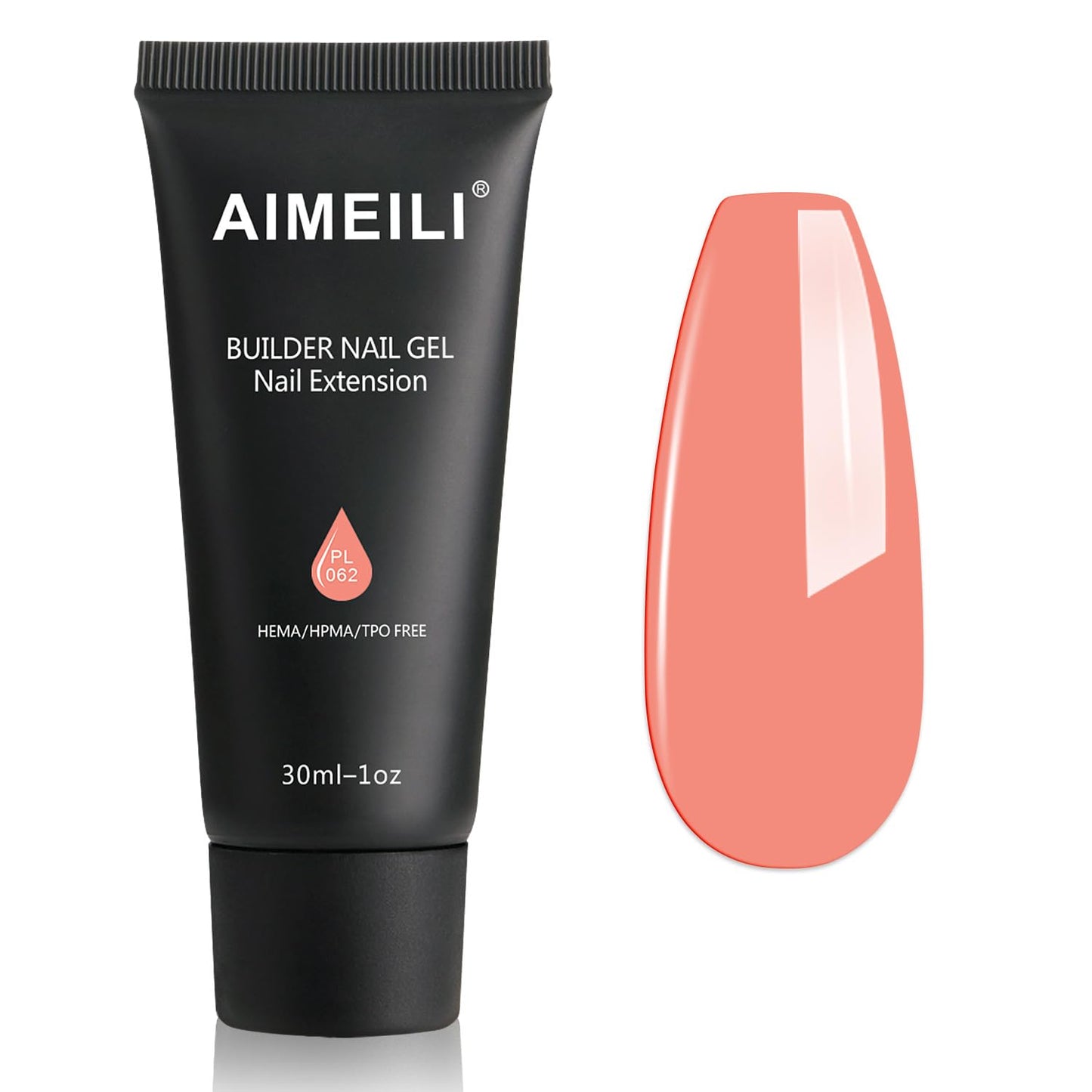 AIMEILI Poly Nail Extension Gel Builder - DIY Salon Nail Art Design at Home - Hema Free Gel - 062