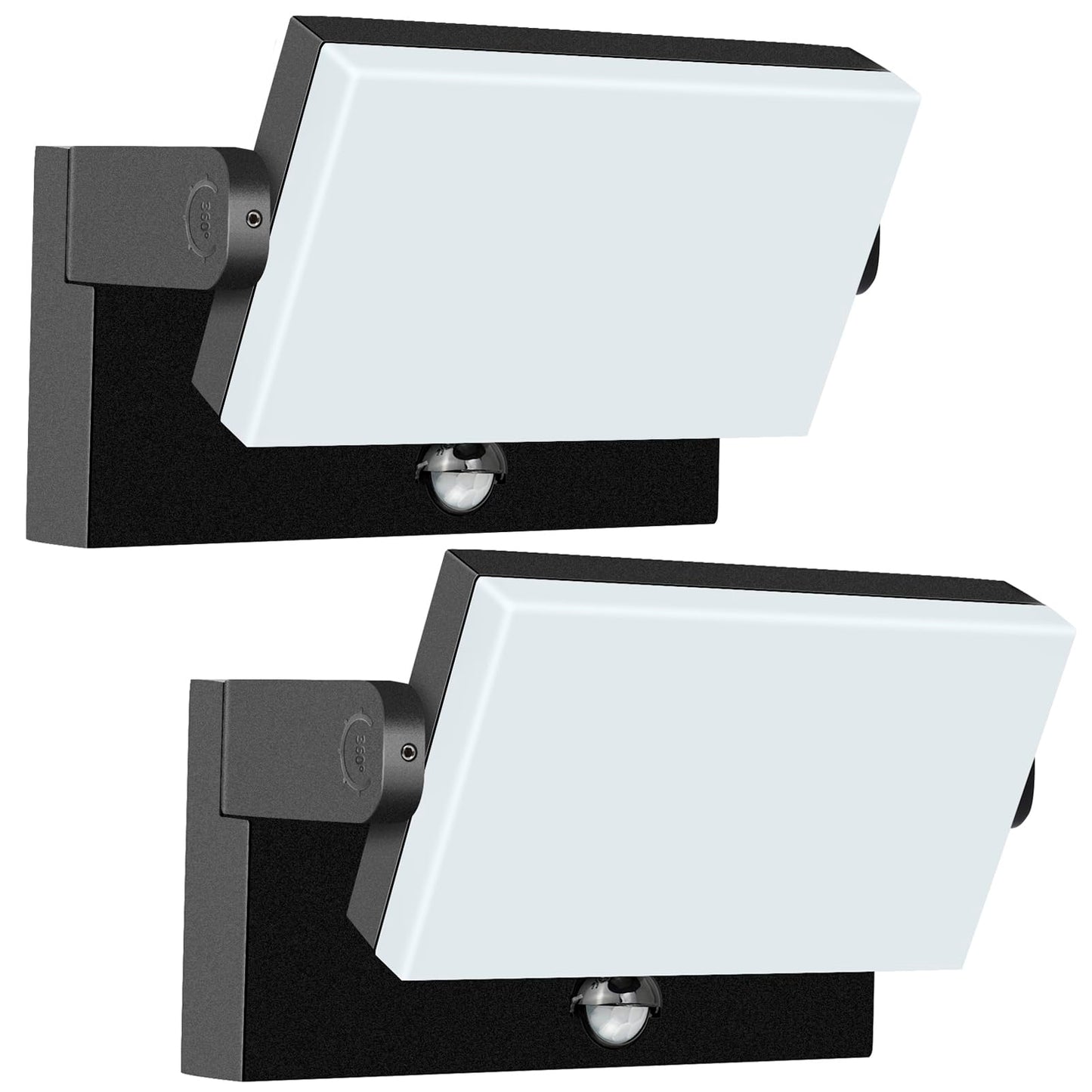 Rosykite 40W Led Wall Pack Lights Outdoor Motion Sensor 360 Rotation 5000K 6000K 4000K Selectable Exterior Flood Lighting Fixture Sconce For Porch Garage Patio