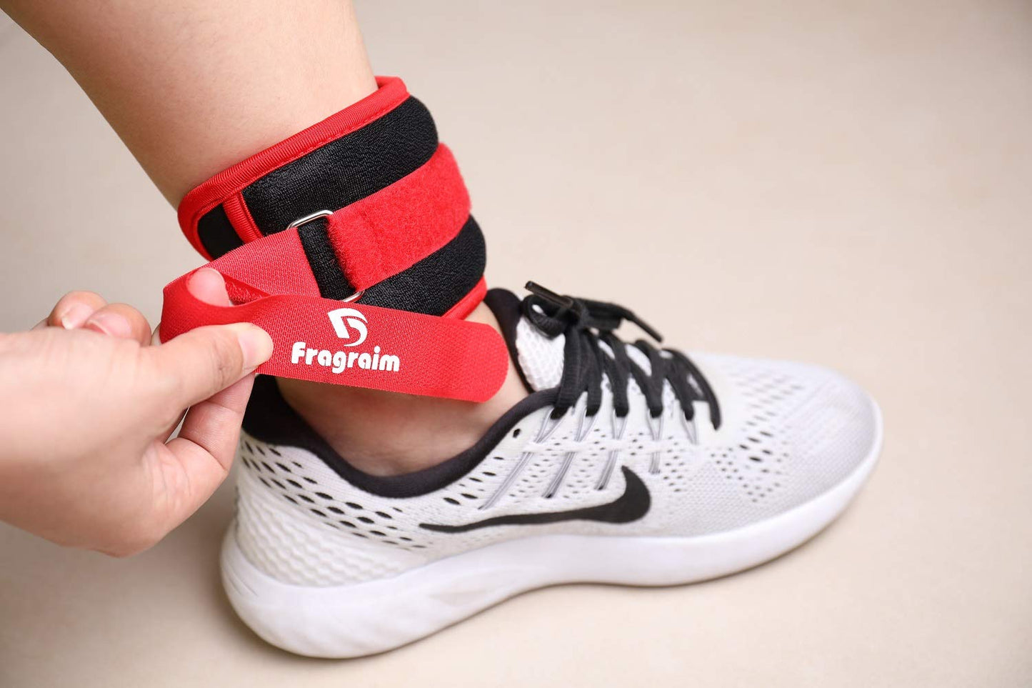 Ankle Weights for Women, Men and Kids - 0.5 LB x 2 Strength Training Wrist/Leg/Arm Weight with Adjustable Strap for Jogging, Gymnastics, Aerobics, Physical Therapy (Red)