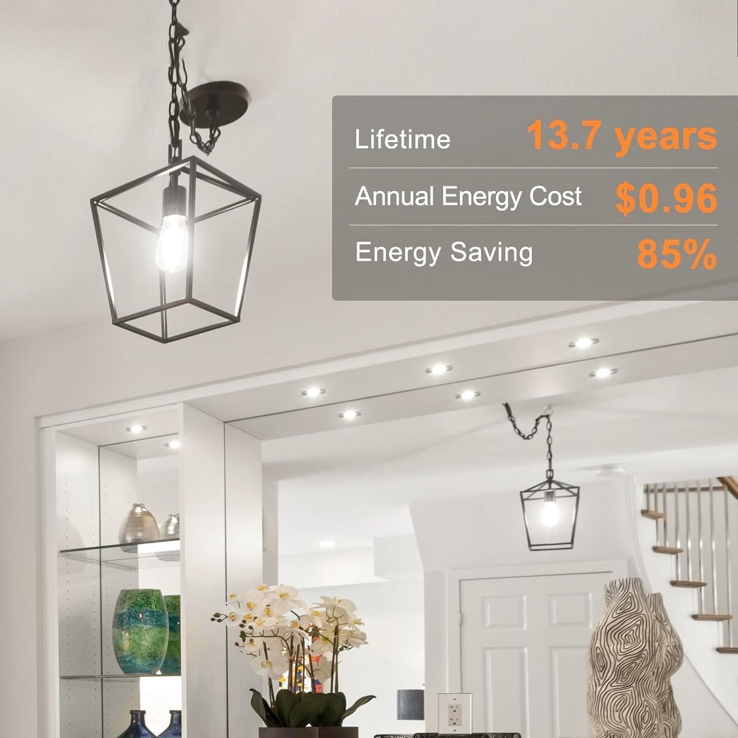 TJOY 12 Pack E26 Base Vintage LED Edison Light Bulbs, 60W Equivalent Dimmable, 4000K Natural White, 8W ST58 LED Filament Bulbs, 800Lumens, CRI80+, Antique Glass Style for Home, Bedroom, Farmhouse