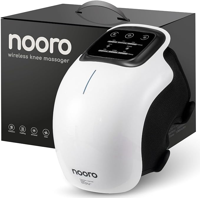 nooro Portable Knee Massager with Heat, Red Light, & Massage Therapy, Relax Tight Muscles and Helps Minor Joint Stiffness ...