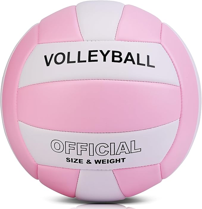 EVZOM Super Soft Volleyball Beach Volleyball Official Size 5 for Outdoor/Indoor/Pool/Gym/Training Premium Volleyballs Equi...