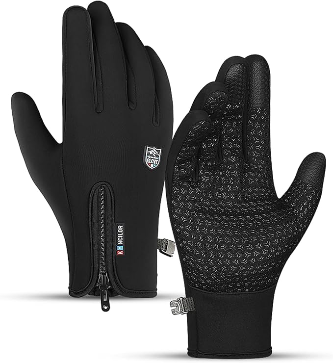 TEMEI Winter Thermal Gloves for Men and Women, Waterproof Windproof and Non-Slip Gloves, Warm Touch Screen Gloves for Outd...
