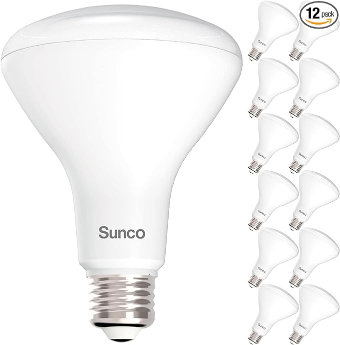 Sunco 12 Pack BR30 Light Bulbs LED, Recessed Can Light Bulbs, Indoor Flood Bulb, 850 LM, 11W (65W Equivalent), 4000K LED L...
