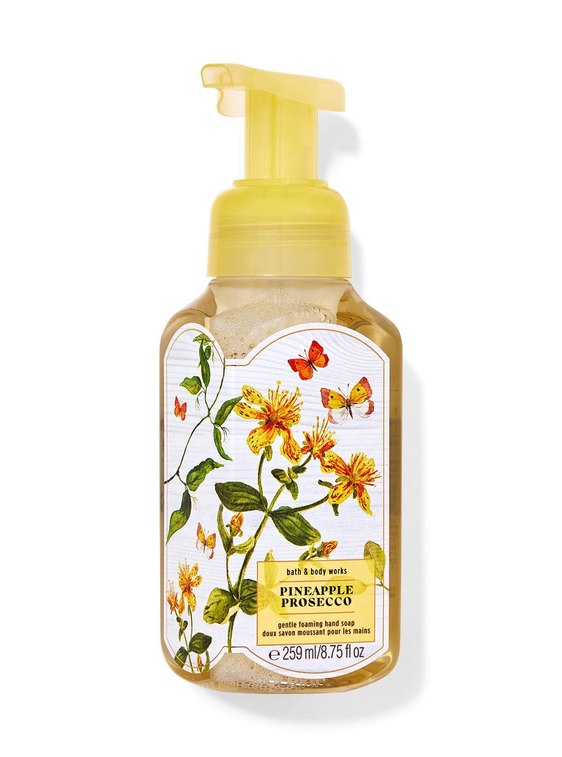 Bath & Body Works Pineapple Prosecco Gentle Foaming Hand Soap 8.75 Ounce 2-Pack (Pineapple Prosecco)