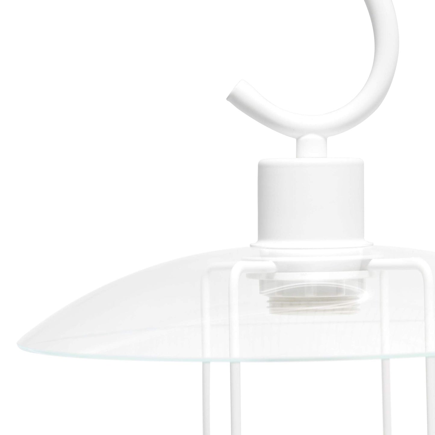 Simple Designs Modern Metal Table Lamp LT1086-WHT, Iron, White