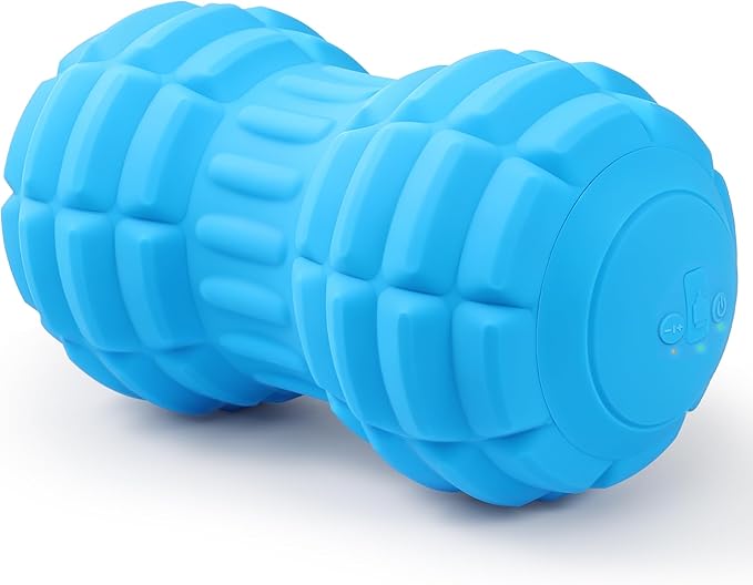JIEJUNJIE Vibrating Peanut Massage Ball – Back, Neck, Hip, Calf, Leg & Foot Muscle Roller, Trigger Point Massage Ball for ...
