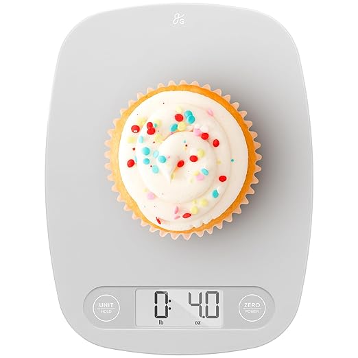 Greater Goods Food Scale - Digital Kitchen Scale, 1g Precision, Easy-Tare & Quick Conversion, Slim Compact Design, Durable...