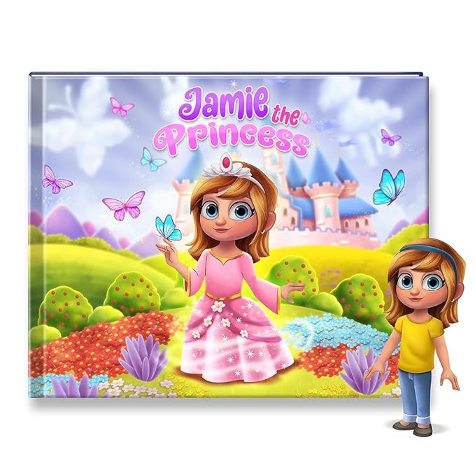 Personalized Princess Story Book - Custom Book with Girls Name
