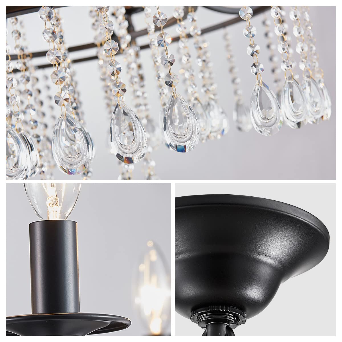 Wuzups Candle Chandelier 12-Light Wagon Wheel Pendant Ceiling Light Modern Lighting Fixture For Bedroom Hallway Bar Kitchen Dinning Living Room Bathroom  Black
