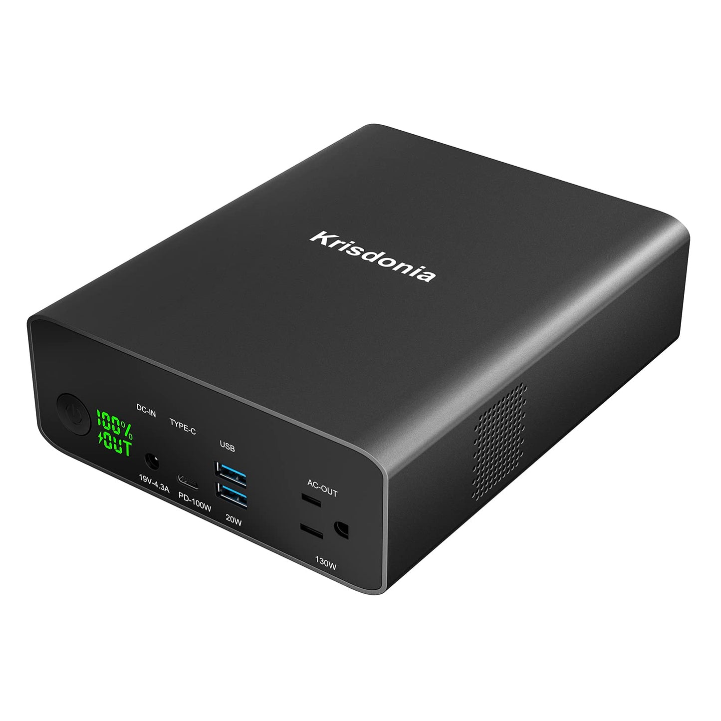 Krisdonia Power Bank With Ac Outlet, Portable Laptop Charger Battery Bank Usb C 100W Fast Charging, 80000Mah/296Wh Power Station