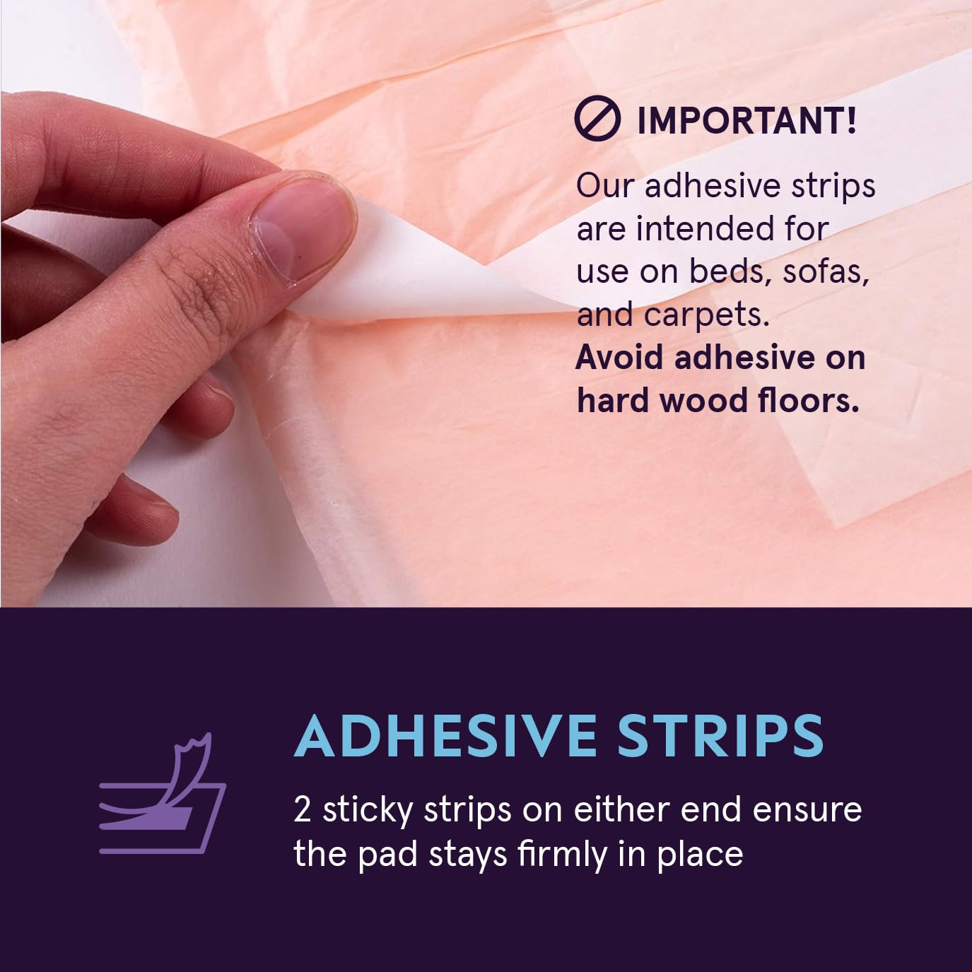 Heavy Absorbency Bed Pads, XXL Disposable 30 x 36 Chucks Pee Pads for Incontinence Bed Wetting for Adults, Elderly & Kids [50 Pads] Extra Large Underpads - 30x36 - With 2 Adhesive Strips on Each Pad